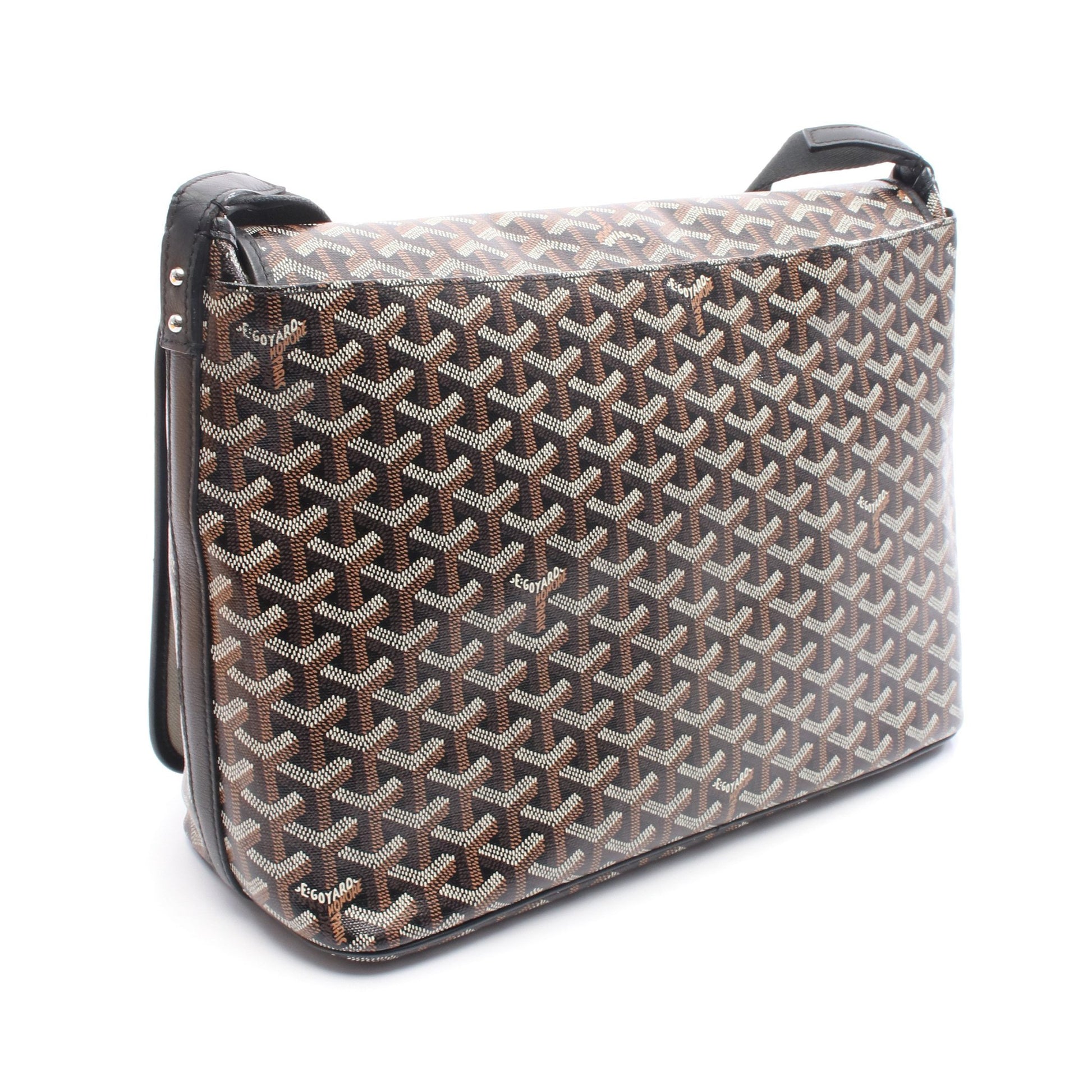 カペシアンMM ショルダーバッグ コーティングキャンバス レザー ブラック マルチカラー ゴヤール バッグ GOYARD