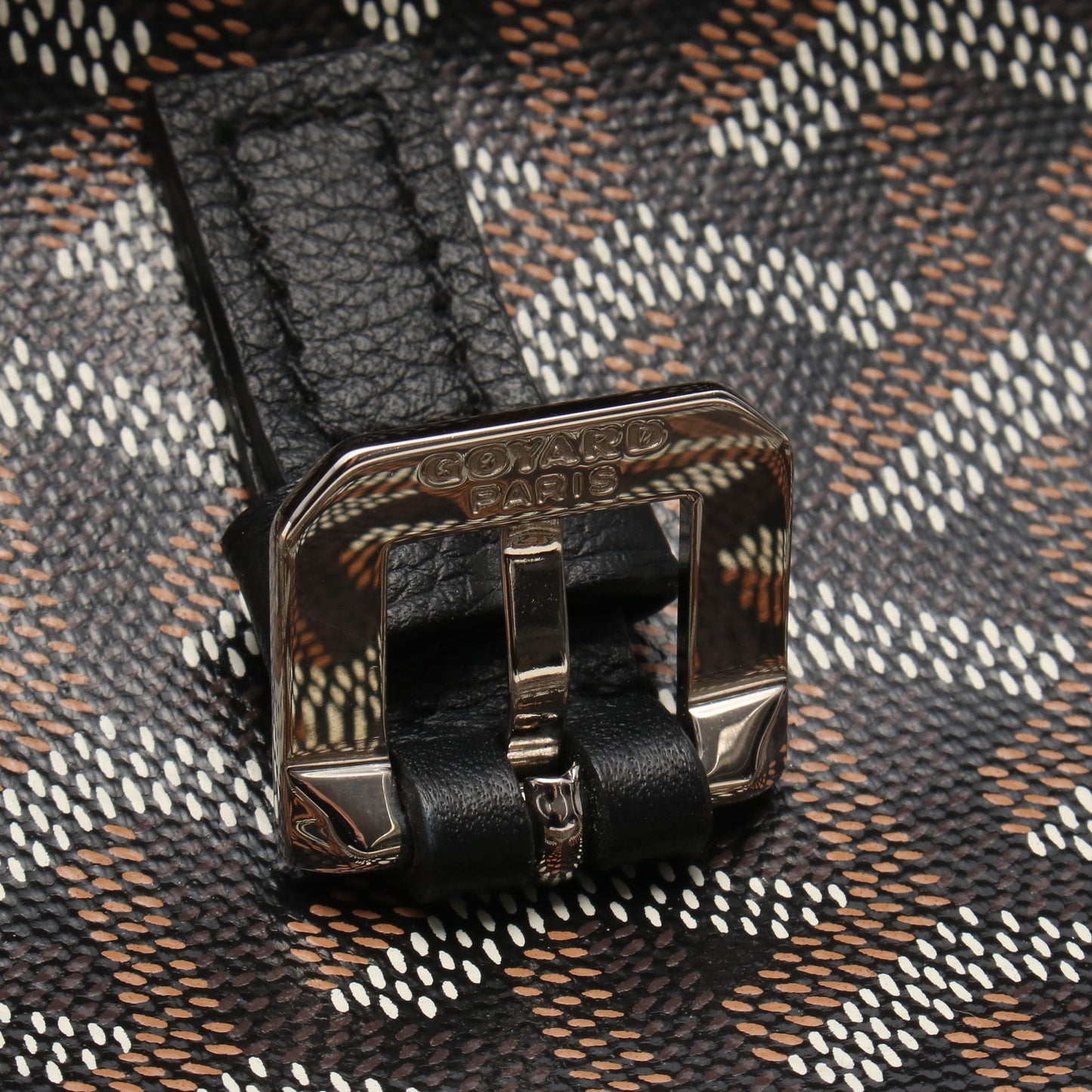 カペシアンMM ショルダーバッグ コーティングキャンバス レザー ブラック マルチカラー ゴヤール バッグ GOYARD