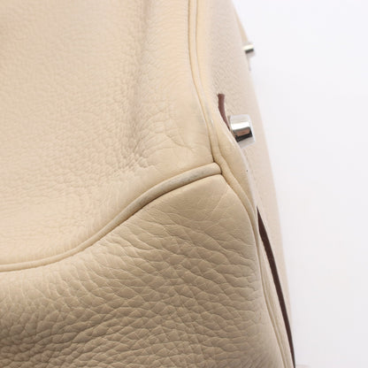 バーキン35 パルシュマン ハンドバッグ トリヨンクレマンス アイボリー シルバー金具 □L刻印 エルメス バッグ HERMES