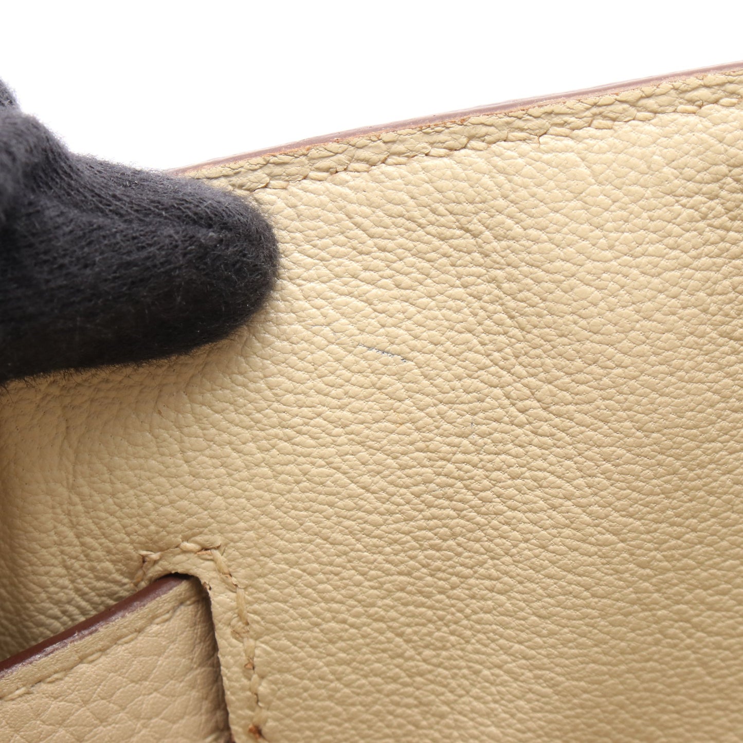 バーキン35 パルシュマン ハンドバッグ トリヨンクレマンス アイボリー シルバー金具 □L刻印 エルメス バッグ HERMES