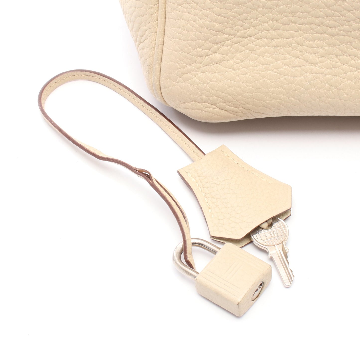 バーキン35 パルシュマン ハンドバッグ トリヨンクレマンス アイボリー シルバー金具 □L刻印 エルメス バッグ HERMES