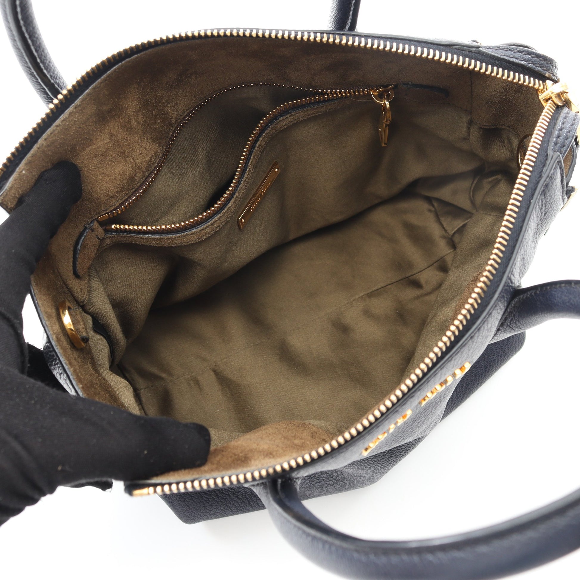 MADRAS マドラス ハンドバッグ レザー ダークネイビー 2WAY ミュウ  