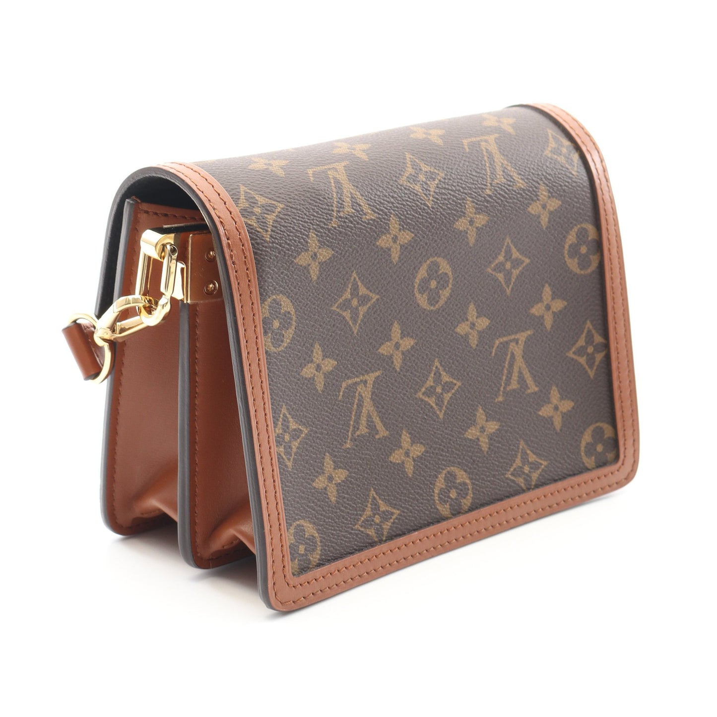 ドーフィーヌ MINI モノグラムリバース ショルダーバッグ PVC レザー ブラウン ベージュ ルイヴィトン バッグ LOUIS VUITTON