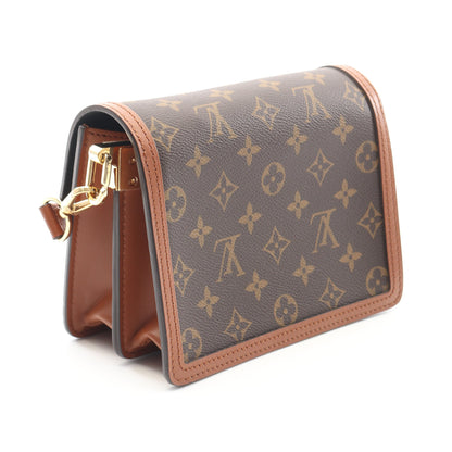 ドーフィーヌ MINI モノグラムリバース ショルダーバッグ PVC レザー ブラウン ベージュ ルイヴィトン バッグ LOUIS VUITTON