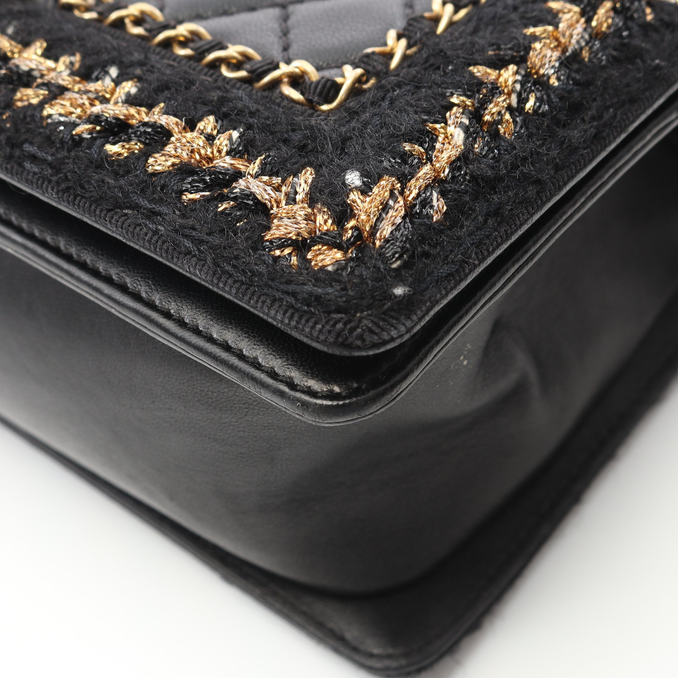 ボーイシャネル マトラッセ チェーンショルダーバッグ ラムスキン