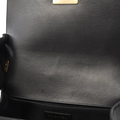 ボーイシャネル マトラッセ チェーンショルダーバッグ ラムスキン ブラック ゴールド金具 シャネル バッグ CHANEL