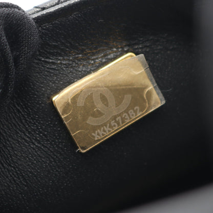 ミニマトラッセ チェーンショルダーバッグ ラムスキン ブラック ゴールド金具 シャネル バッグ CHANEL