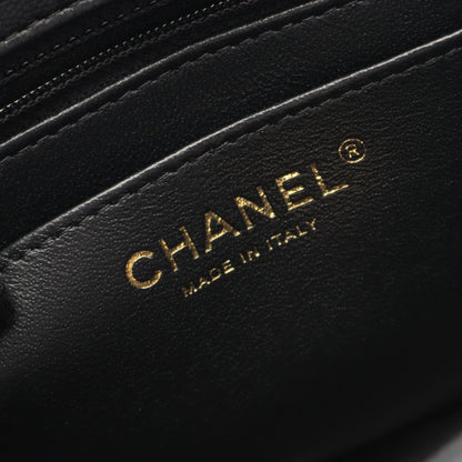 ミニマトラッセ チェーンショルダーバッグ ラムスキン ブラック ゴールド金具 シャネル バッグ CHANEL
