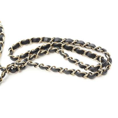 ミニマトラッセ チェーンショルダーバッグ ラムスキン ブラック ゴールド金具 シャネル バッグ CHANEL