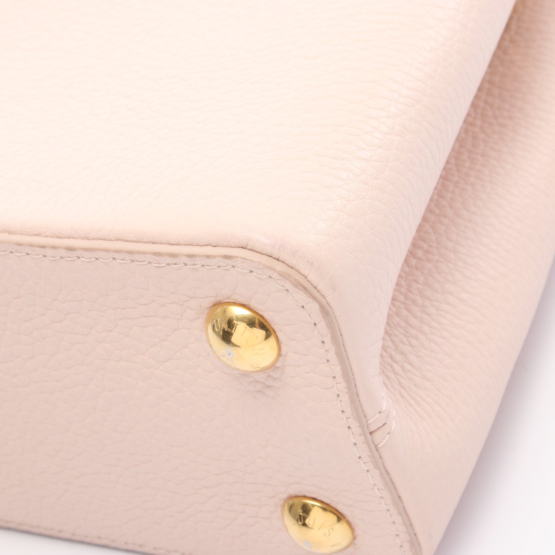 カプシーヌBB ハンドバッグ レザー パイソン ピンク ピンクレッド ルイヴィトン バッグ LOUIS VUITTON