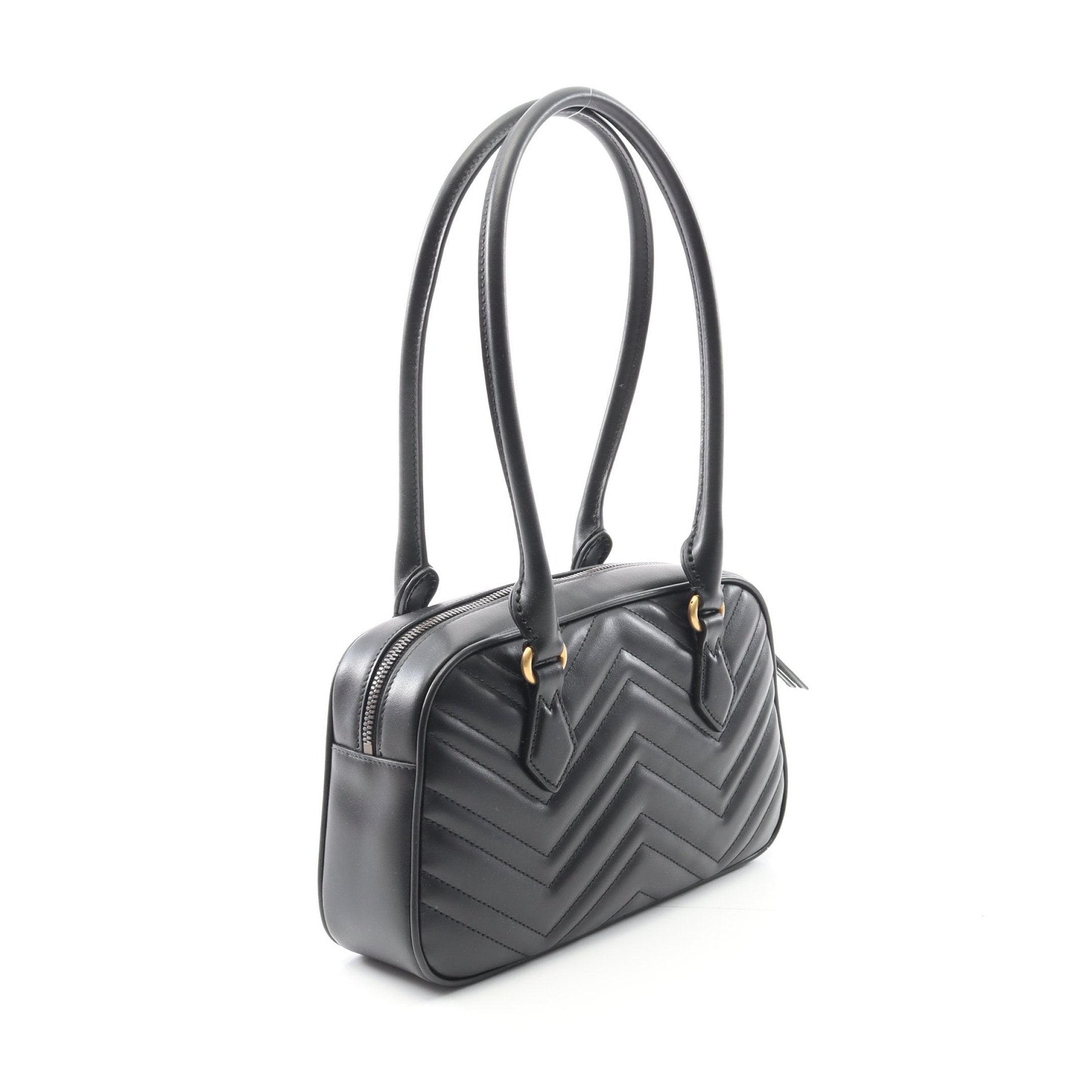 GGマーモント スモール トップハンドルバッグ ハンドバッグ レザー