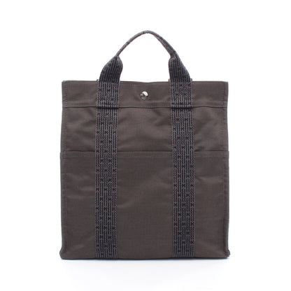 エールライン アドMM バックパック リュックサック キャンバス ダークグレー シルバー金具 エルメス バッグ HERMES