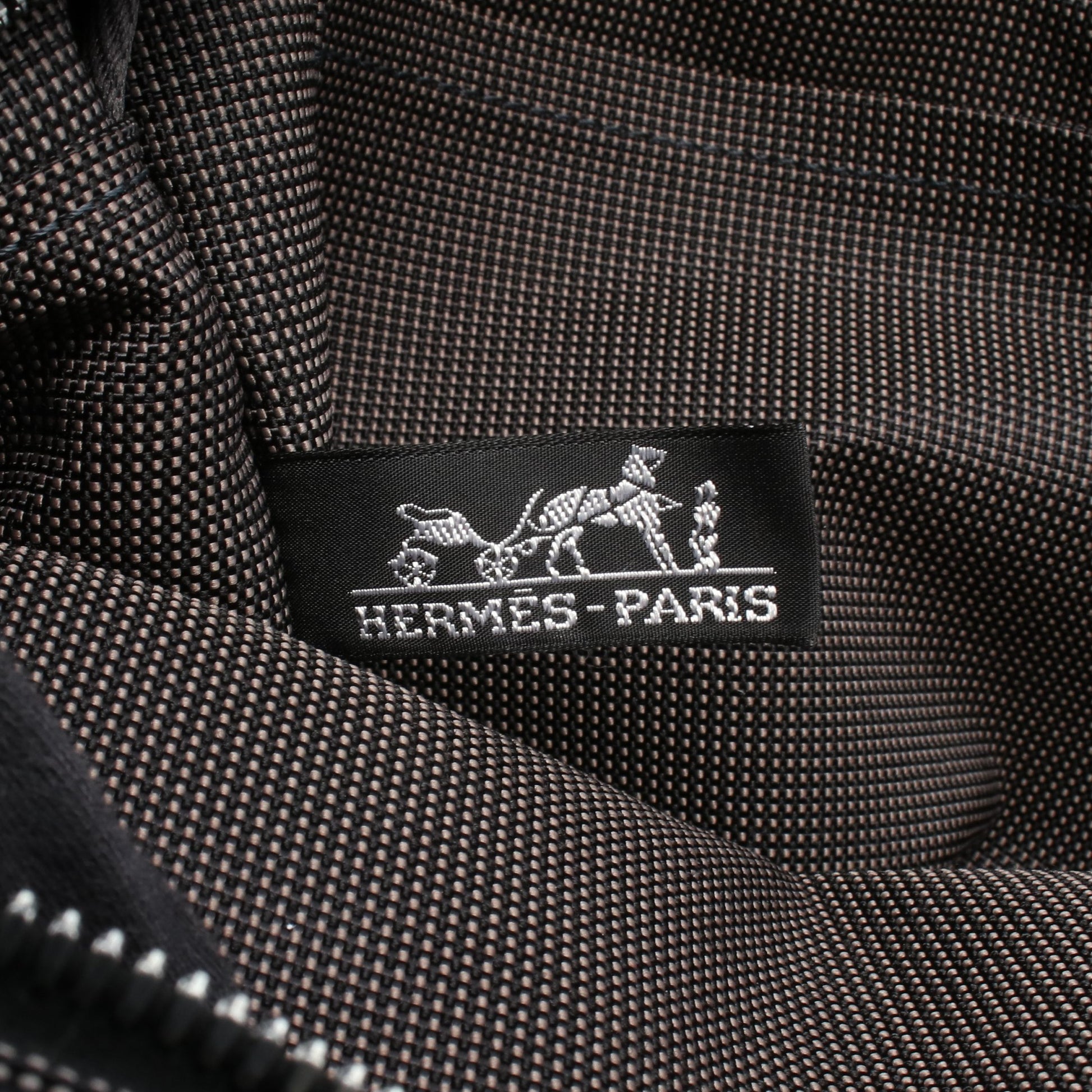 エールライン アドMM バックパック リュックサック キャンバス ダークグレー シルバー金具 エルメス バッグ HERMES