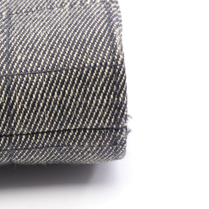 チョコバー チェーンショルダーバッグ デニム レザー ネイビー シルバー金具 シャネル バッグ CHANEL