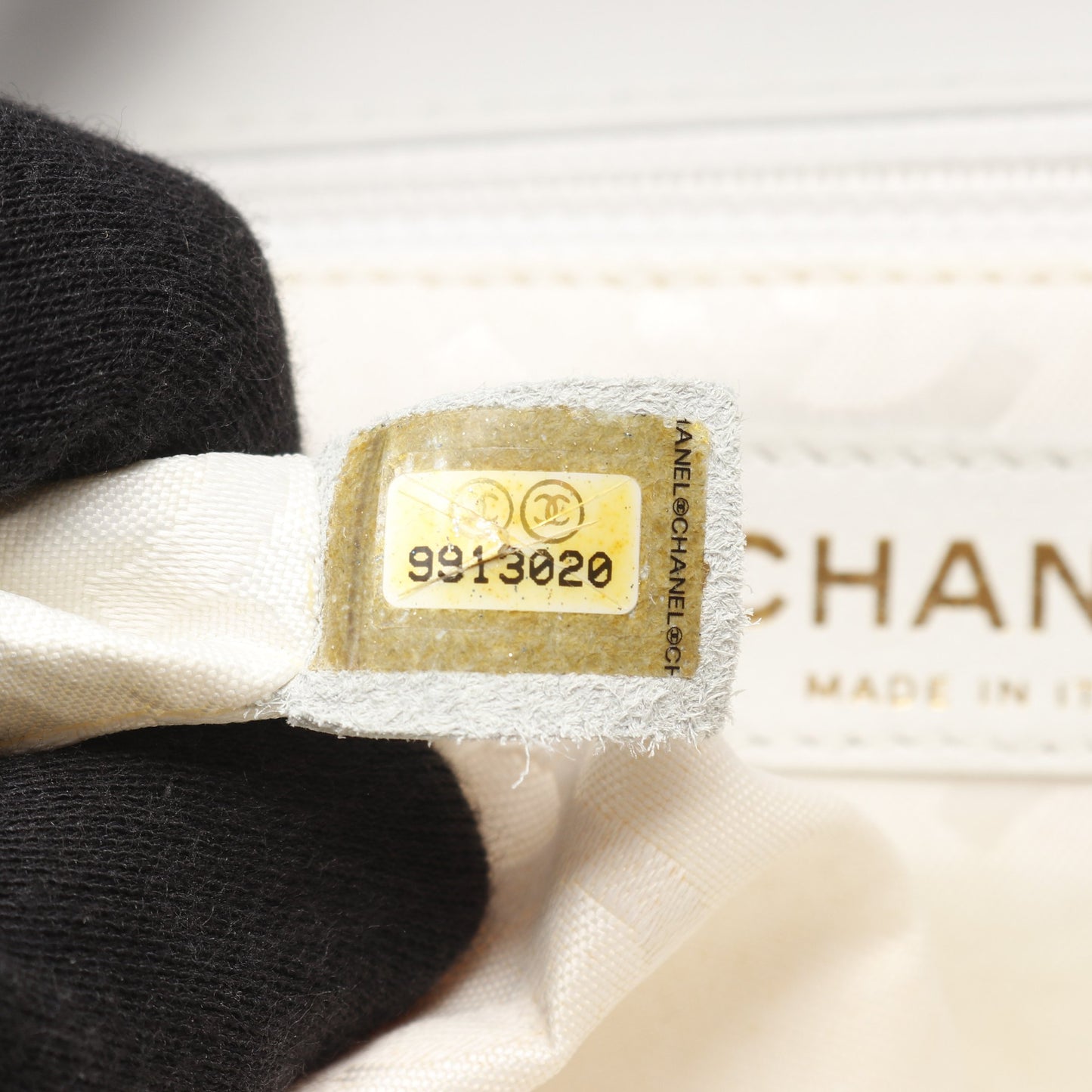 ワイルドステッチ ハンドバッグ レザー ホワイト ゴールド金具 シャネル バッグ CHANEL