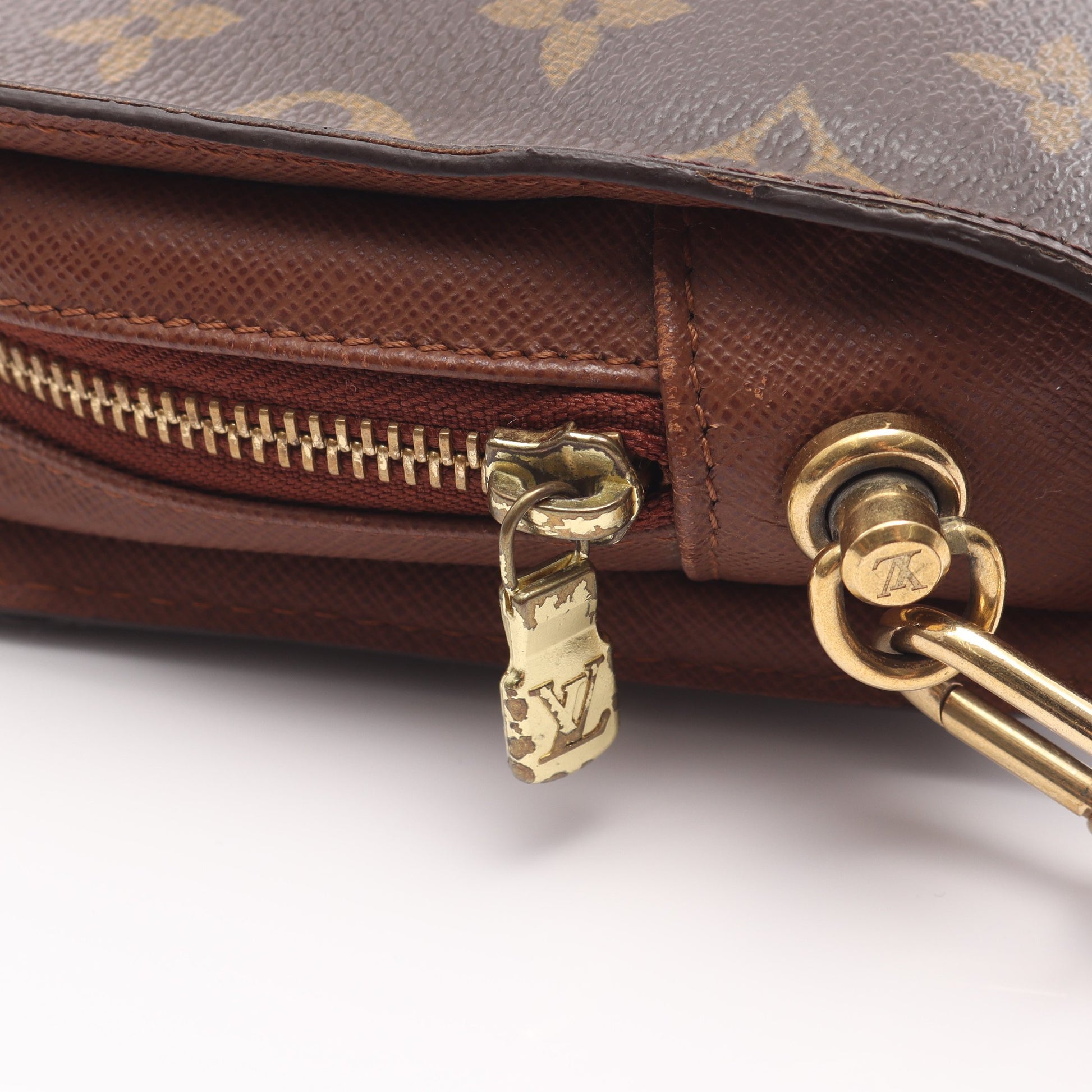 オルセー モノグラム クラッチバッグ セカンドバッグ PVC レザー ブラウン ルイヴィトン バッグ LOUIS VUITTON