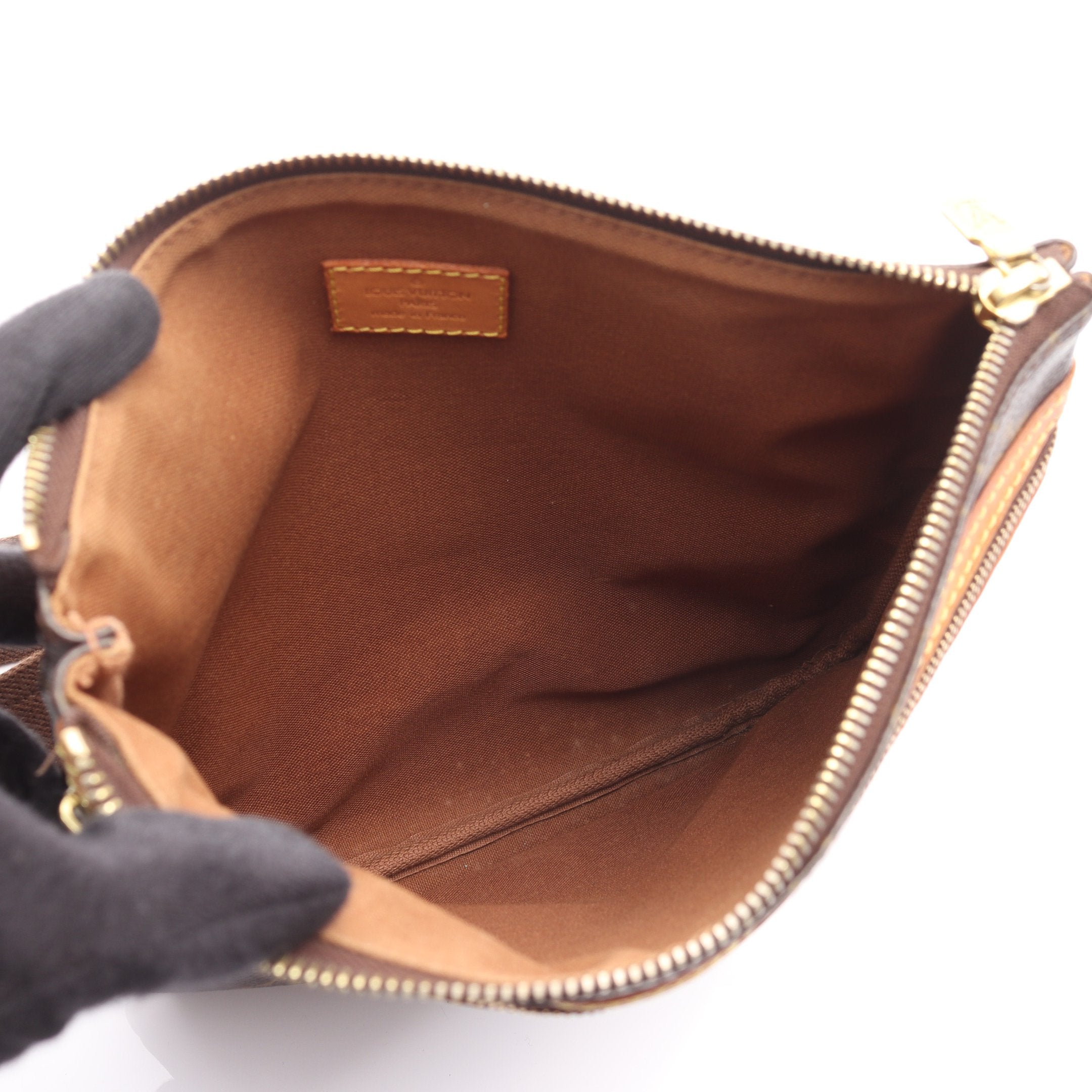 ポシェットボスフォール モノグラム ショルダーバッグ PVC レザー