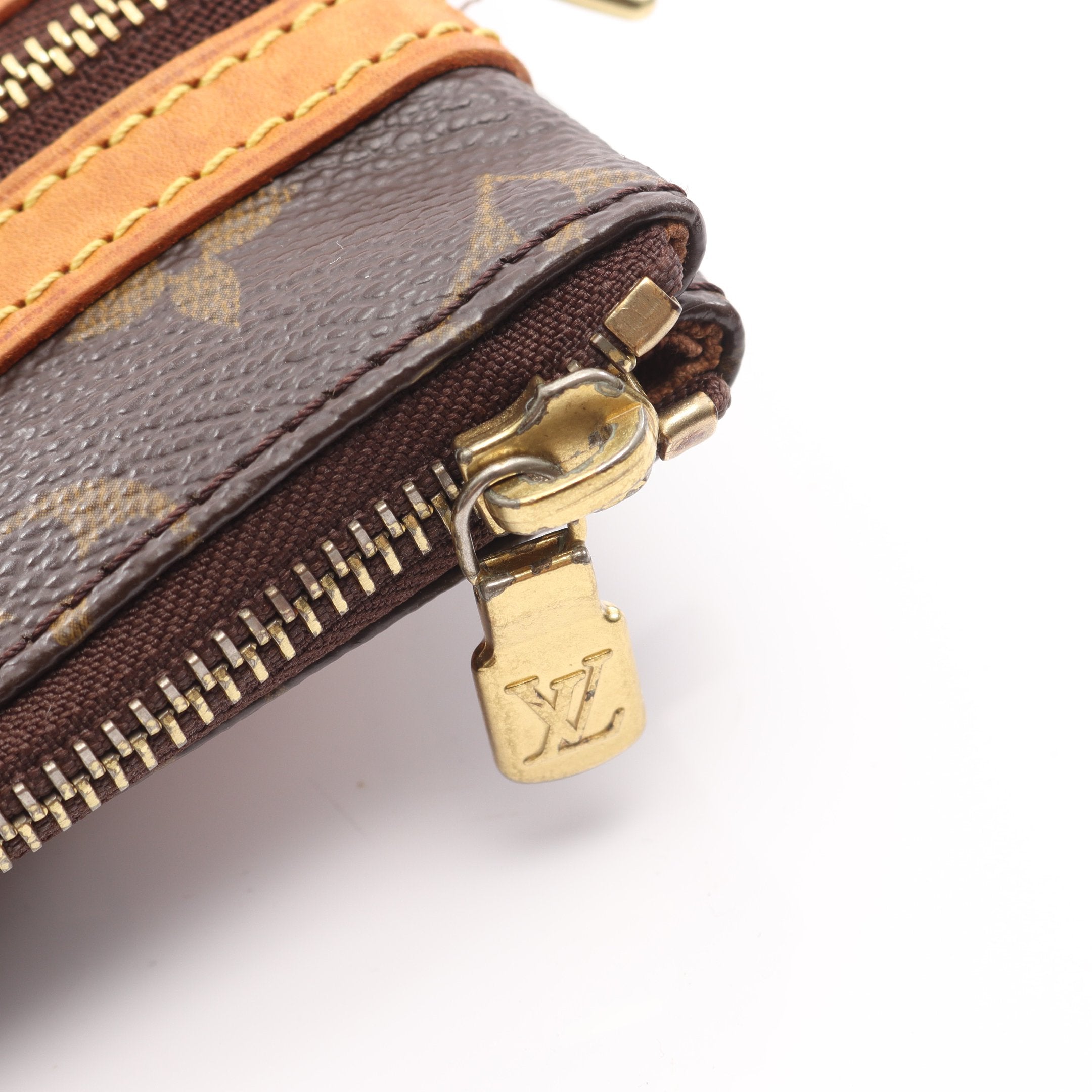 ポシェットボスフォール モノグラム ショルダーバッグ PVC レザー