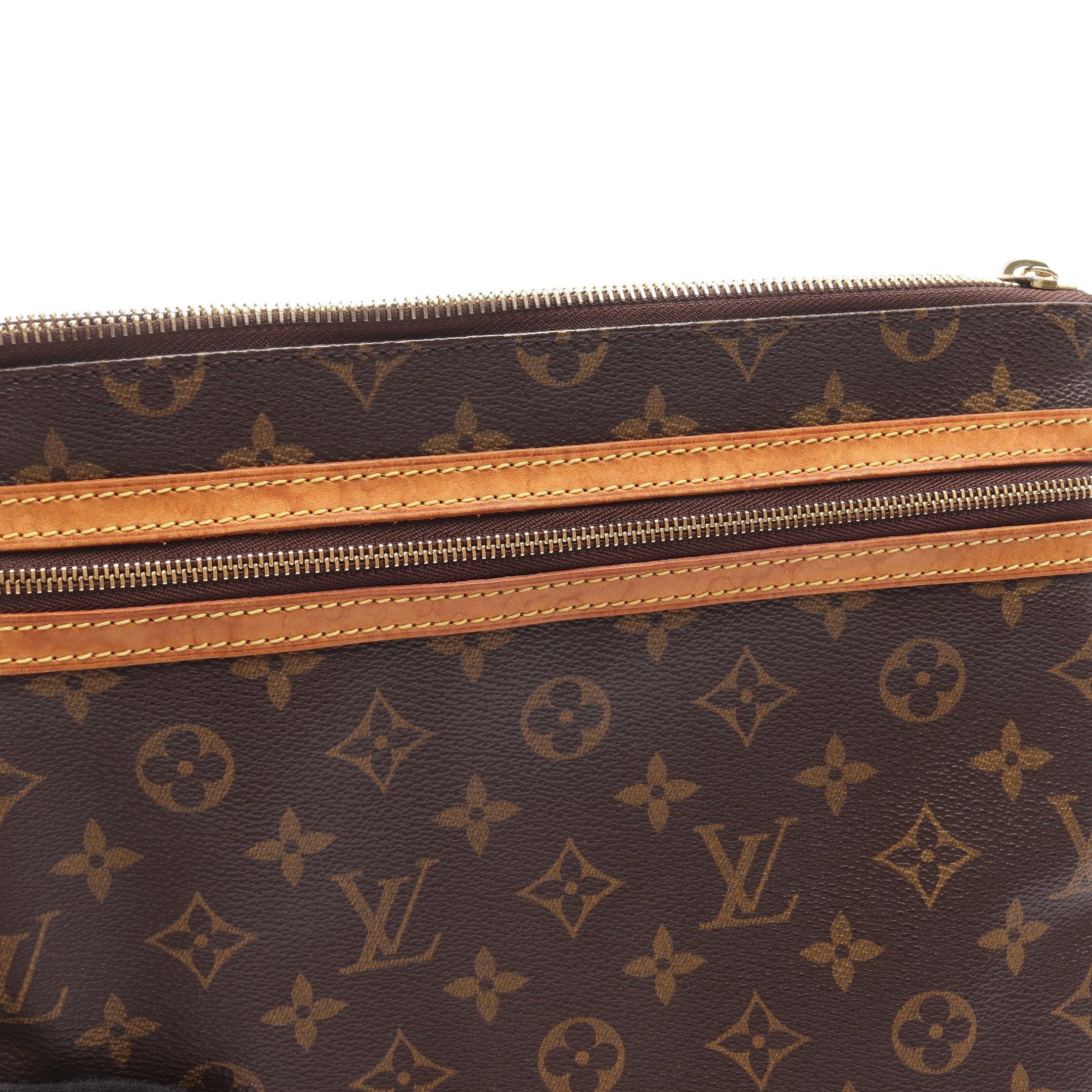 ポシェットボスフォール モノグラム ショルダーバッグ PVC レザー