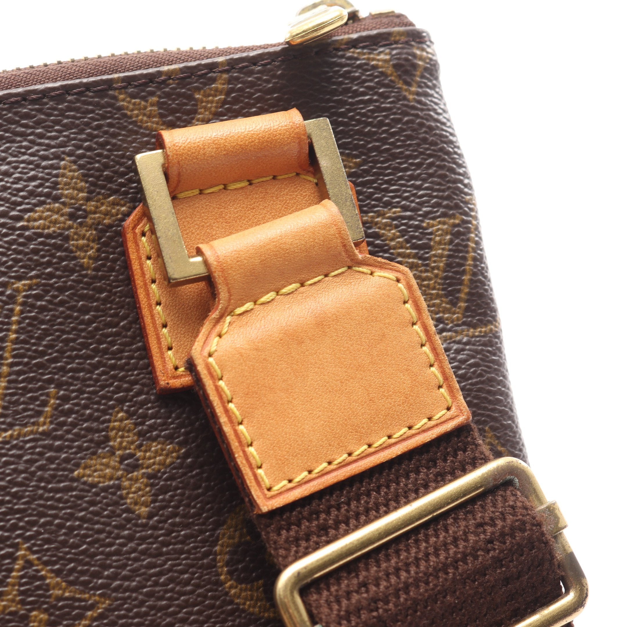 ポシェットボスフォール モノグラム ショルダーバッグ PVC レザー