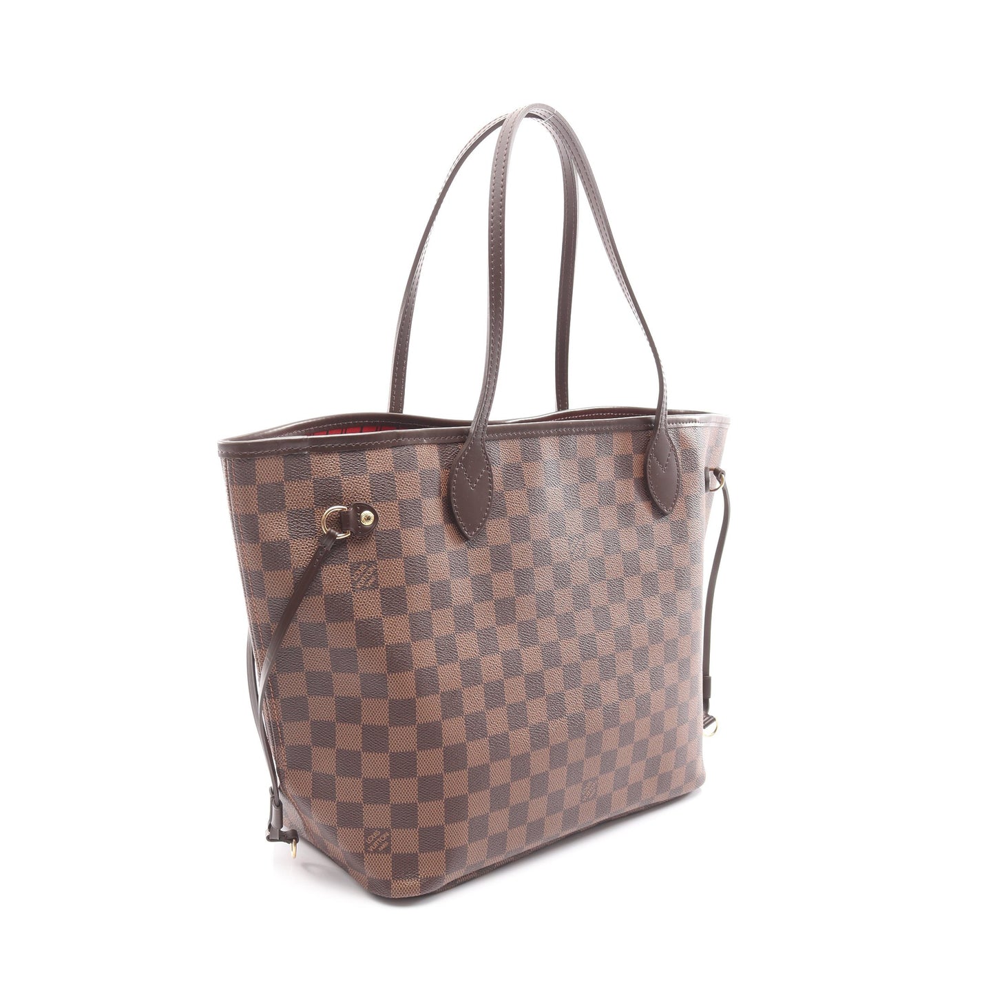 ネヴァーフルMM ダミエエベヌ ショルダーバッグ トートバッグ PVC レザー ブラウン ルイヴィトン バッグ LOUIS VUITTON