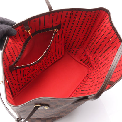 ネヴァーフルMM ダミエエベヌ ショルダーバッグ トートバッグ PVC レザー ブラウン ルイヴィトン バッグ LOUIS VUITTON