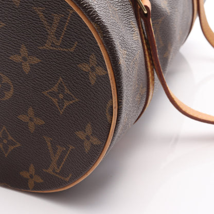 パピヨン30 モノグラム ハンドバッグ PVC レザー ブラウン ルイヴィトン バッグ LOUIS VUITTON
