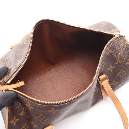 パピヨン30 モノグラム ハンドバッグ PVC レザー ブラウン ルイヴィトン バッグ LOUIS VUITTON