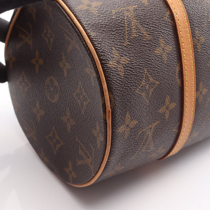 パピヨン30 モノグラム ハンドバッグ PVC レザー ブラウン ルイヴィトン バッグ LOUIS VUITTON