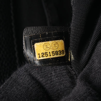 マトラッセ グランドショッピング GST チェーンショルダーバッグ チェーントートバッグ キャビアスキン ブラック シルバー金具 シャネル バッグ CHANEL