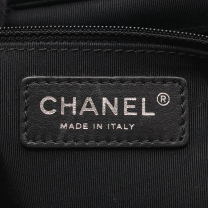 マトラッセ ショルダーバッグ トートバッグ レザー ブラック アンティークシルバー金具 2WAY シャネル バッグ CHANEL