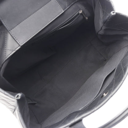 マトラッセ ショルダーバッグ トートバッグ レザー ブラック アンティークシルバー金具 2WAY シャネル バッグ CHANEL
