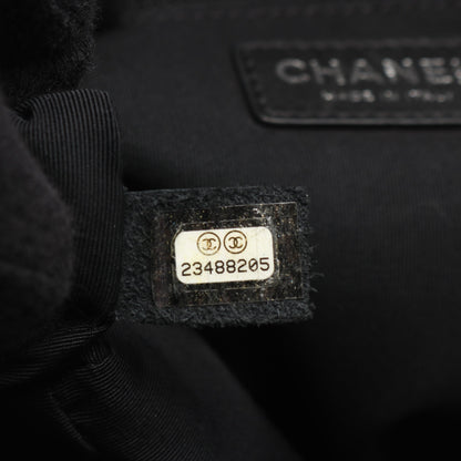 マトラッセ ショルダーバッグ トートバッグ レザー ブラック アンティークシルバー金具 2WAY シャネル バッグ CHANEL