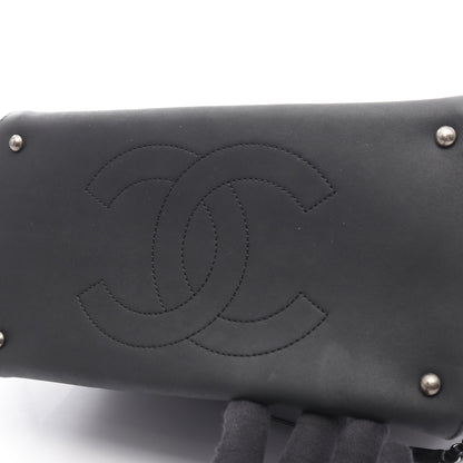 マトラッセ ショルダーバッグ トートバッグ レザー ブラック アンティークシルバー金具 2WAY シャネル バッグ CHANEL
