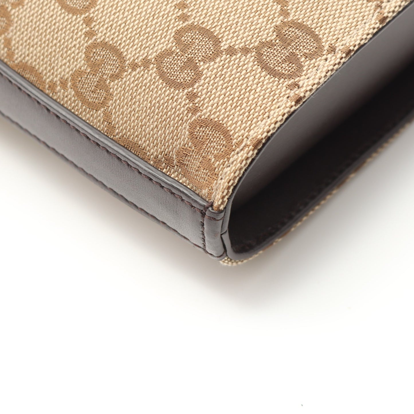 GGシャドウ ミニバケット ショルダーバッグ キャンバス レザー ベージュ ダークブラウン グッチ バッグ GUCCI