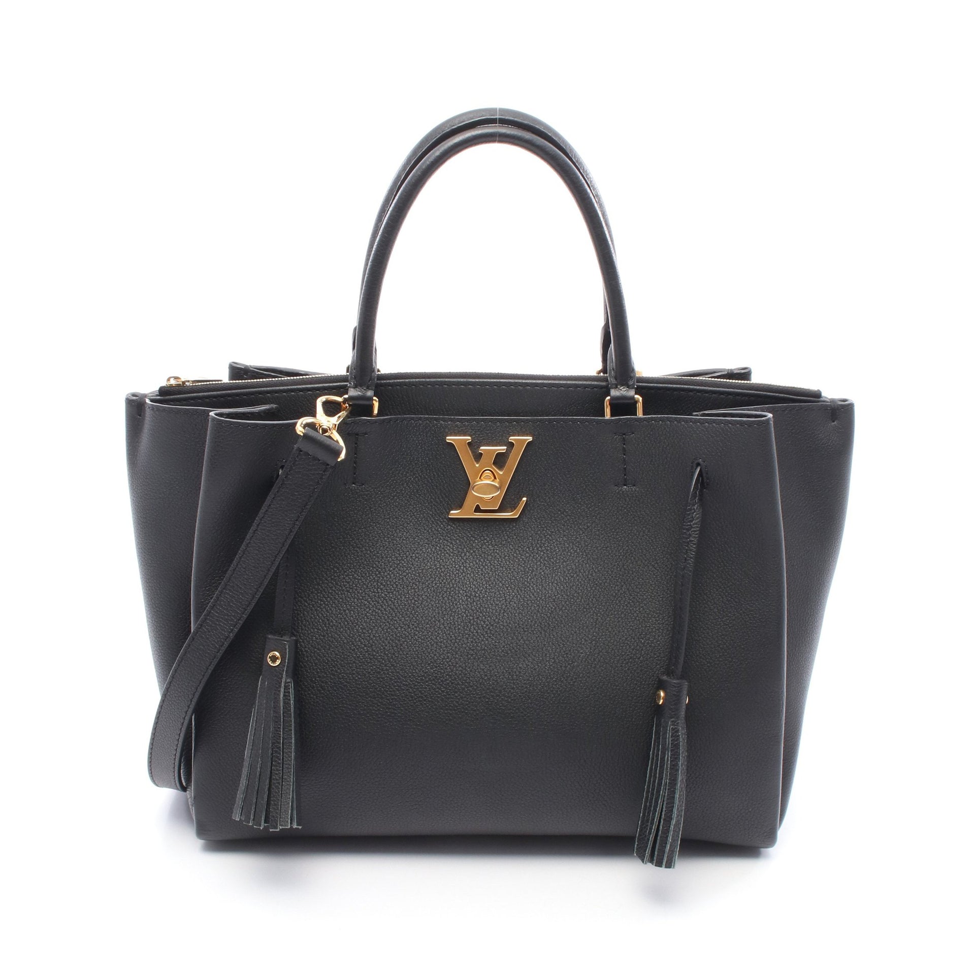 ロックミート ノワール ハンドバッグ トートバッグ レザー ブラック  