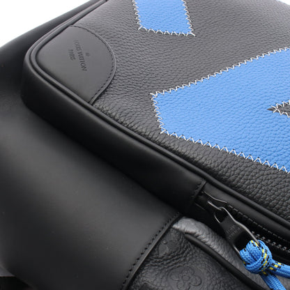 ディーン モノグラムトリヨン バックパック リュックサック レザー ブラック グレー ブルー ルイヴィトン バッグ LOUIS VUITTON
