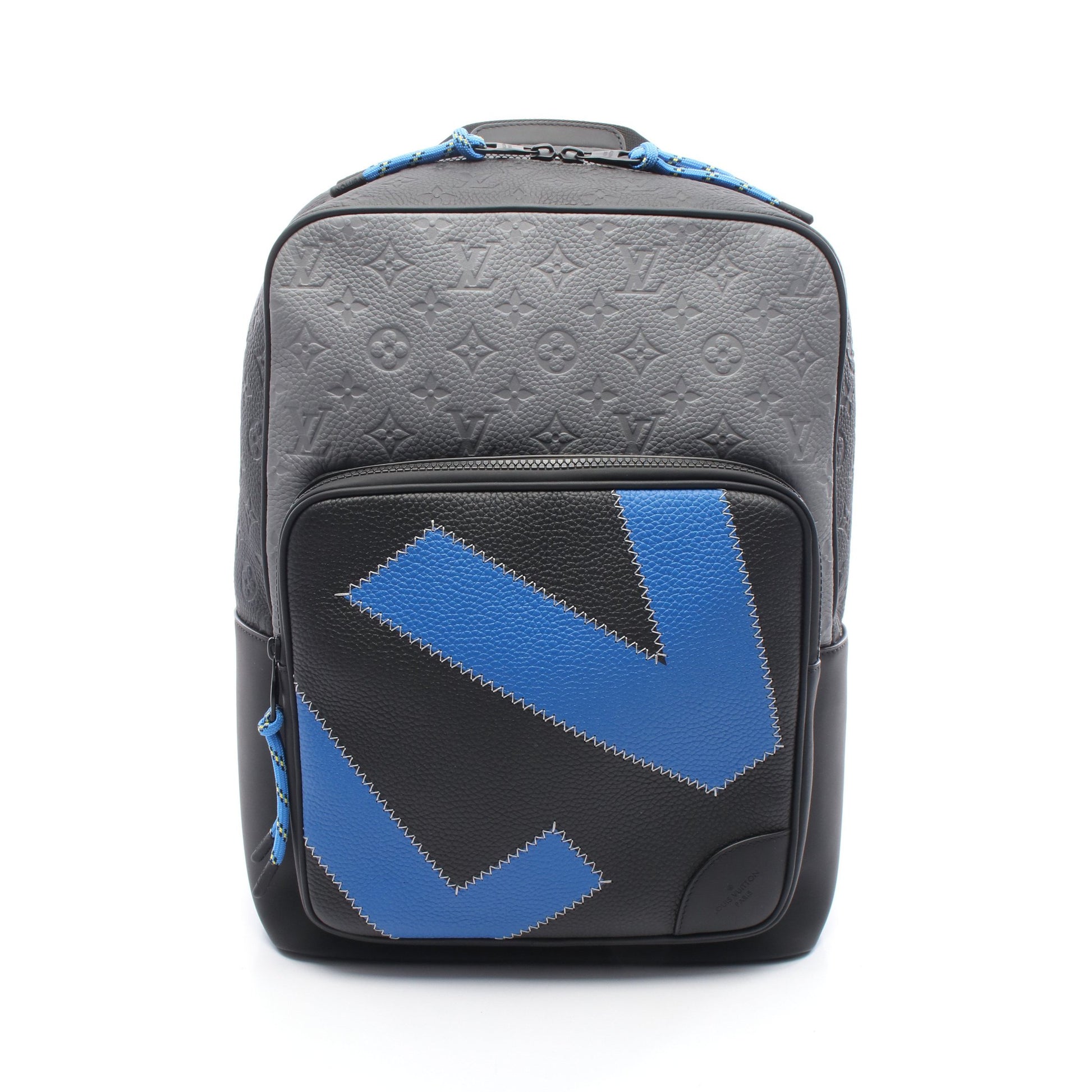ディーン モノグラムトリヨン バックパック リュックサック レザー ブラック グレー ブルー ルイヴィトン バッグ LOUIS VUITTON