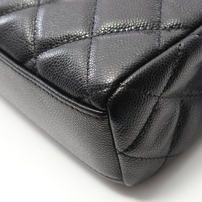 マトラッセ チェーンショルダーバッグ キャビアスキン ブラック ゴールド金具 2WAY シャネル バッグ CHANEL