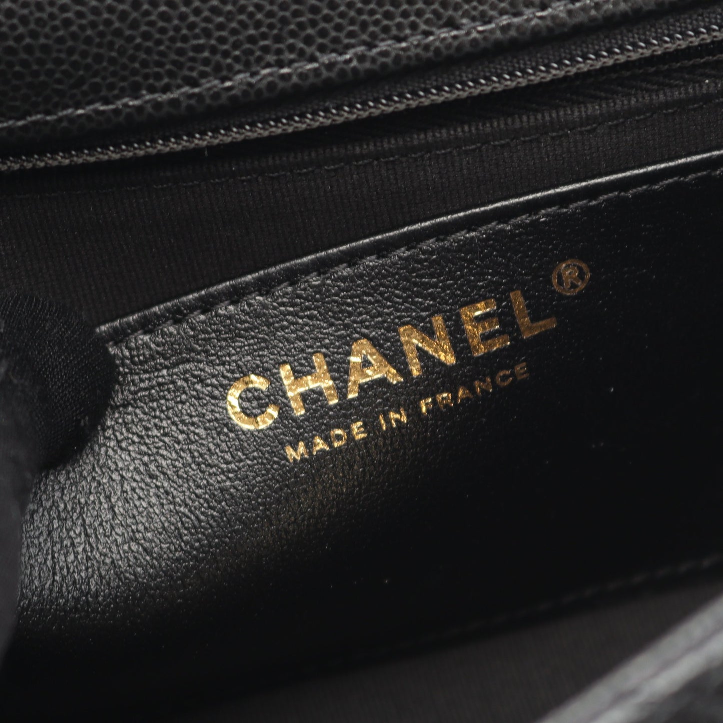マトラッセ チェーンショルダーバッグ キャビアスキン ブラック ゴールド金具 2WAY シャネル バッグ CHANEL