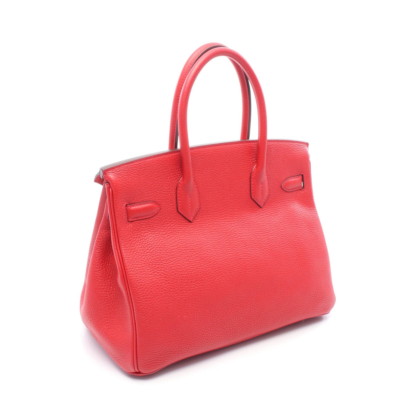 バーキン30 ルージュトマト ハンドバッグ トゴ レッド シルバー金具 A刻印 エルメス バッグ HERMES