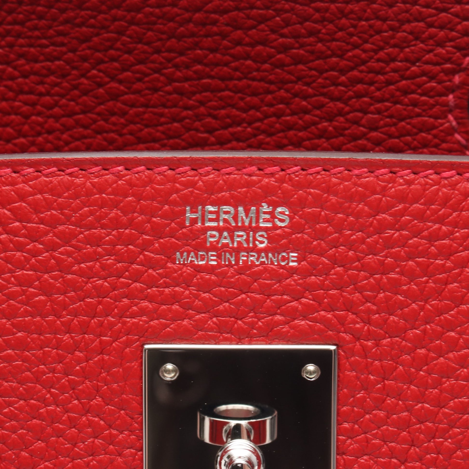 バーキン30 ルージュトマト ハンドバッグ トゴ レッド シルバー金具 A刻印 エルメス バッグ HERMES
