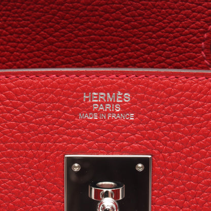 バーキン30 ルージュトマト ハンドバッグ トゴ レッド シルバー金具 A刻印 エルメス バッグ HERMES