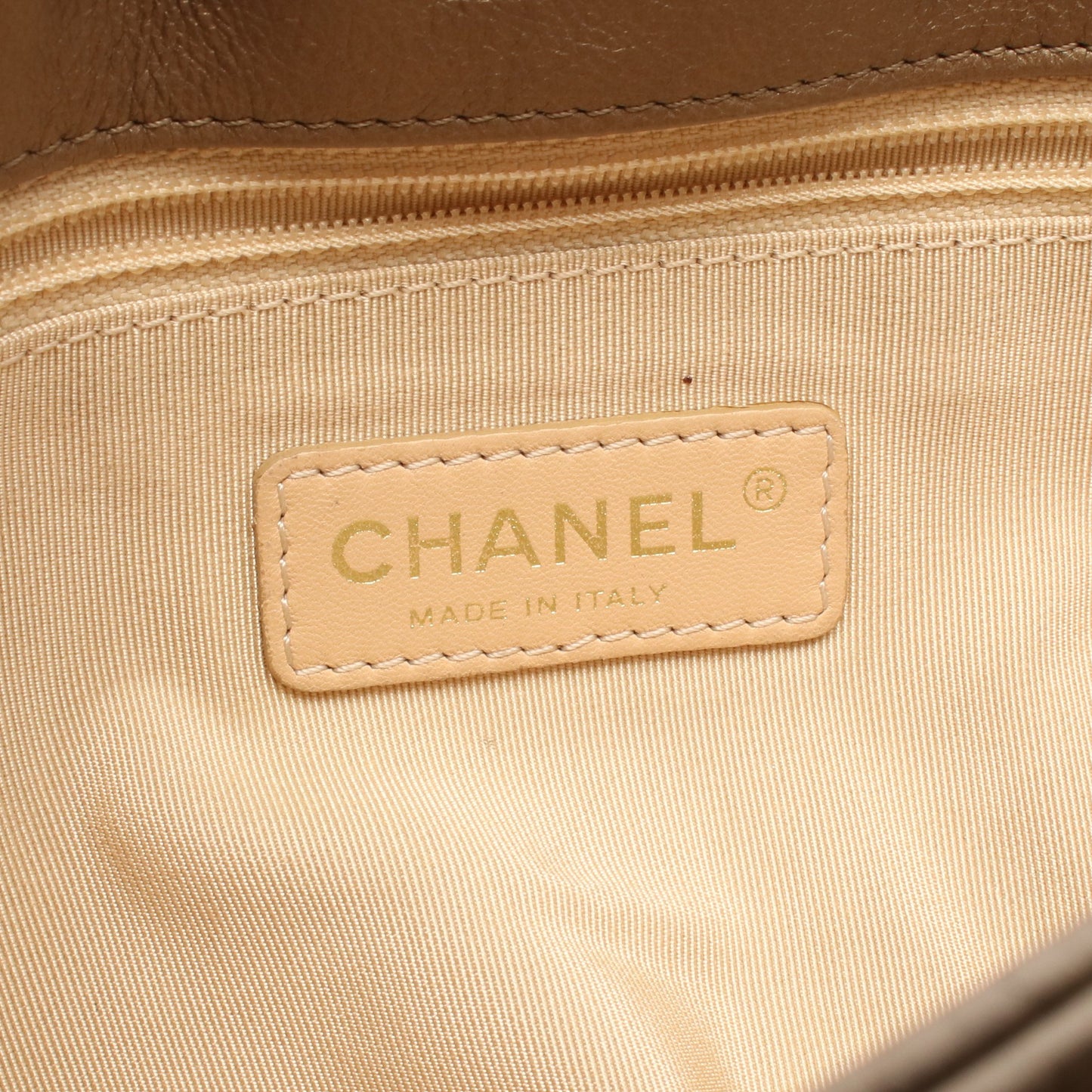 マトラッセ チェーンショルダーバッグ レザー ブロンズ ゴールド金具 シャネル バッグ CHANEL