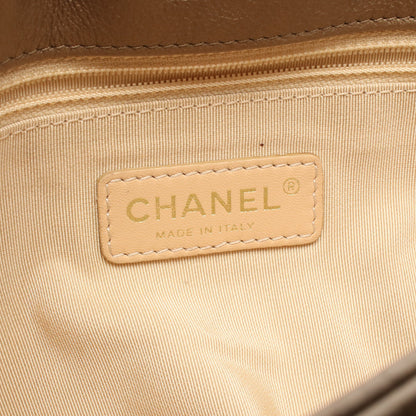 マトラッセ チェーンショルダーバッグ レザー ブロンズ ゴールド金具 シャネル バッグ CHANEL