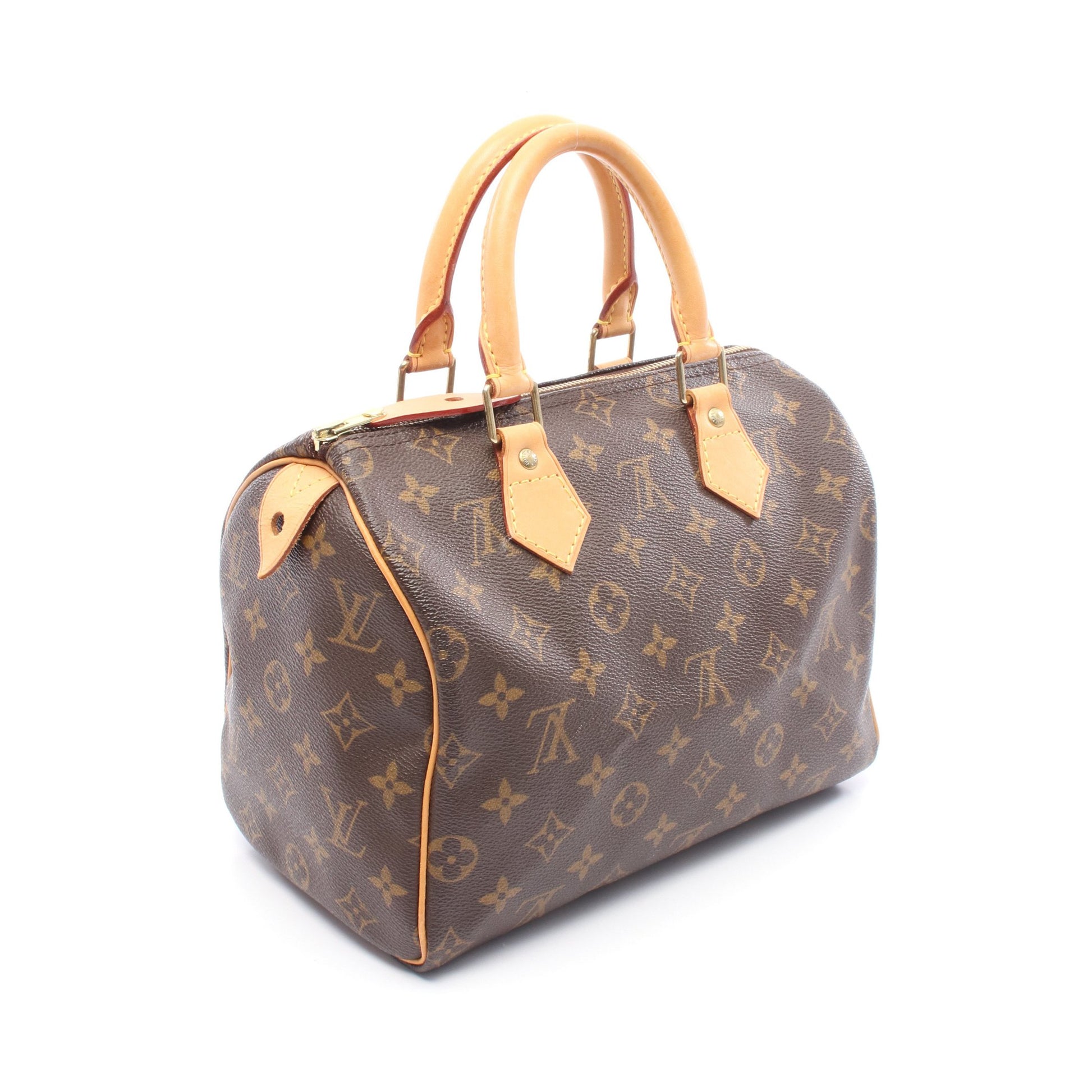 スピーディ25 モノグラム ハンドバッグ PVC レザー ブラウン ルイヴィトン バッグ LOUIS VUITTON