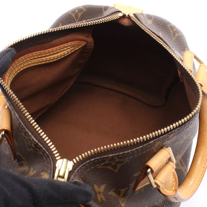 スピーディ25 モノグラム ハンドバッグ PVC レザー ブラウン ルイヴィトン バッグ LOUIS VUITTON