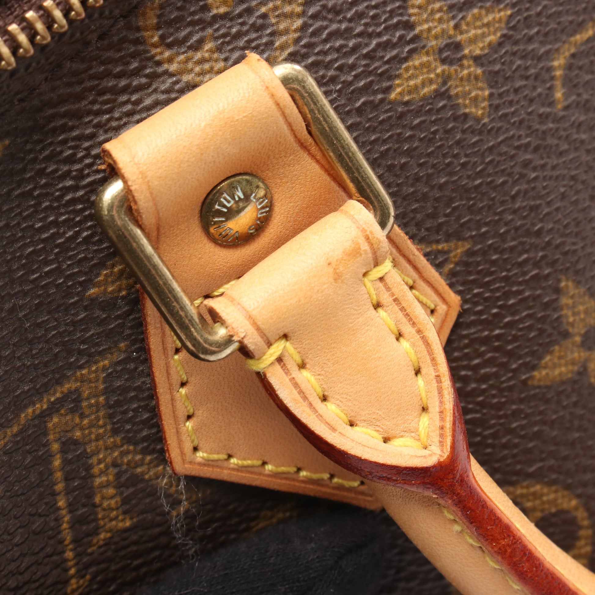 スピーディ25 モノグラム ハンドバッグ PVC レザー ブラウン ルイヴィトン バッグ LOUIS VUITTON