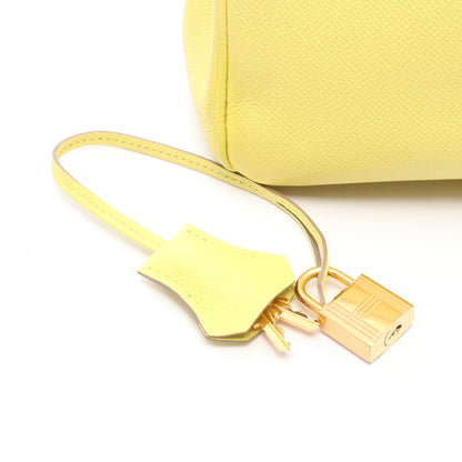 バーキン30 ライム ハンドバッグ ヴォーエプソン イエロー ゴールド金具 □Q刻印 エルメス バッグ HERMES