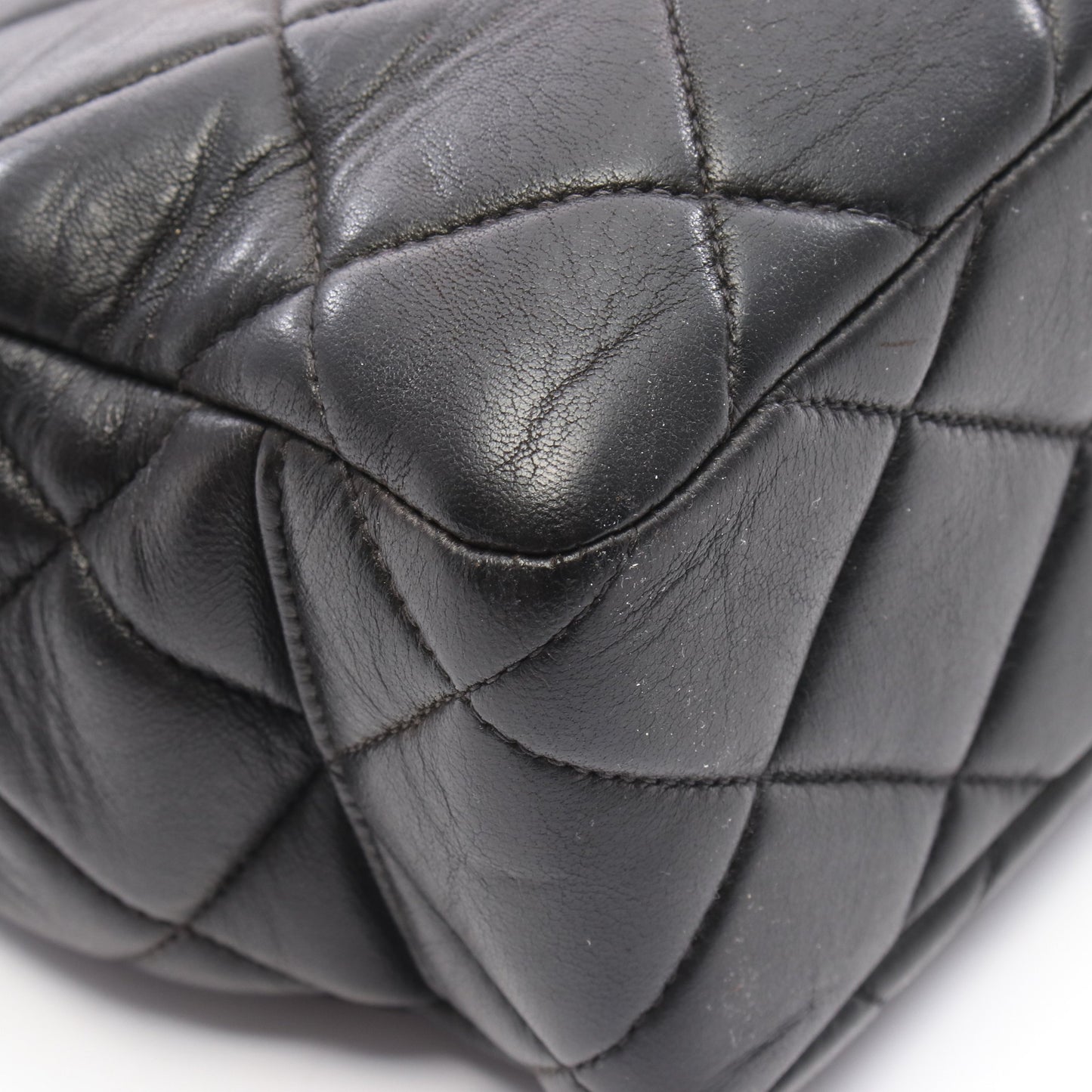 チェーンショルダーバッグ チェーントートバッグ ラムスキン ブラック ゴールド金具 シャネル バッグ CHANEL